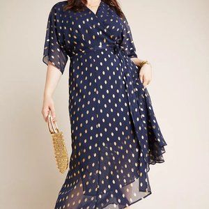 NWT - Anthropologie Hutch Loren Plus Wrap Maxi Dress - 1X